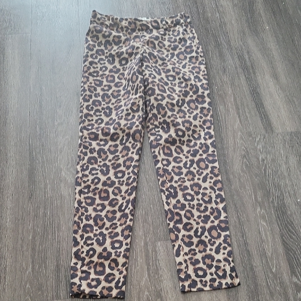 Worn Once H&M Leopard Print Business/ Casual Skinny Pants